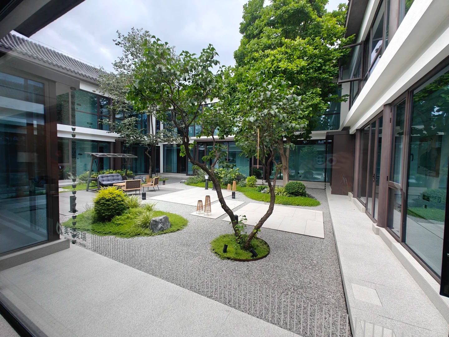 Healing garden courtyard